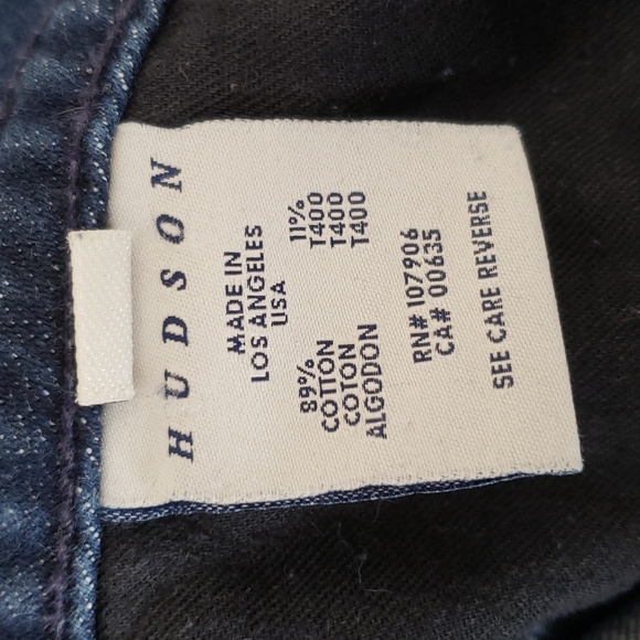 Hudson Curvy Low Rise Boot Cut Jeans With Lace Size 30 - Picture 7 of 15
